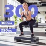Aerobikos steperis reguliuojamo aukščio su balansavimo funkcija (Pilka) – Paveikslėlis 3