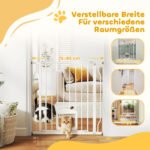 Apsauginiai varteliai augintiniams su durelėmis katei, montuojami be gręžimo, 75-85 cm – Paveikslėlis 4