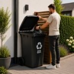 Atliekų konteinerių rinkinys 2x240 l iš HDPE su guminiais ratais – Paveikslėlis 3