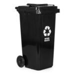 Atliekų konteinerių rinkinys 2x240 l iš HDPE su guminiais ratais – Paveikslėlis 5