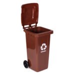 Atliekų konteinerių rinkinys 2x240 l iš HDPE su guminiais ratais – Paveikslėlis 6
