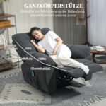 Atlošiamas masažinis fotelis su 8 vibracijos taškais ir šildymu – Paveikslėlis 8