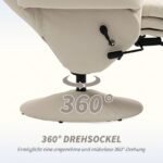 Atlošiamas poilsio krėslas su 360° pasukimu, puodelio laikikliu ir kišene – Paveikslėlis 6