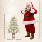 Dirbtinė Kalėdų eglutė su sniegu, 100 LED ir 8 šviesos režimais, 120 cm – Paveikslėlis 3