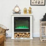 Elektrinis židinys 1800W, tikroviškos reguliuojamos liepsnos, pultelis, laikmatis – Paveikslėlis 9