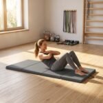 Gimnastikos kilimėlis sulankstomas su rankenomis, 180x80x5 cm – Paveikslėlis 8