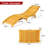 Ergonomiški sodo gultai iš akacijos medžio su dvigubais paminkštinimais (Natūrali) – Paveikslėlis 2