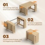 Ištiesiamas valgomojo stalas, konsolinis, 5 ilgio padėtys, 10 asmenų – Paveikslėlis 5