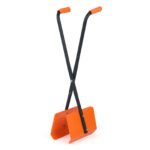 Lapų rinktuvas ergonomiškas su ilgu kotu (Oranžinė)