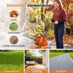 Lapų rinktuvas ergonomiškas su ilgu kotu (Oranžinė) – Paveikslėlis 3