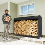 Lauko malkinė plieninė su vandeniui atspariu uždangalu ir 300 kg talpos – Paveikslėlis 2