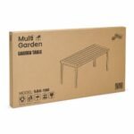 Lauko stalas 180x90 cm, skirtas 6-8 asmenims, su patvariu HDPE stalviršiu – Paveikslėlis 9