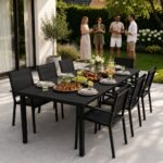 Lauko stalas 180x90 cm su HDPE stalviršiu 6-8 asmenims – Paveikslėlis 2