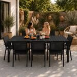 Lauko stalas 180x90 cm su HDPE stalviršiu 6-8 asmenims – Paveikslėlis 3