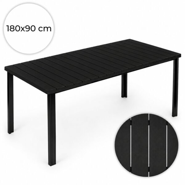 Lauko stalas 180x90 cm su HDPE stalviršiu 6-8 asmenims