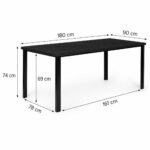 Lauko stalas 180x90 cm su HDPE stalviršiu 6-8 asmenims – Paveikslėlis 10