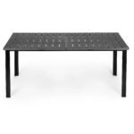 Lauko stalas 8 asmenims, 180x90 cm, su patvariu pilku stalviršiu – Paveikslėlis 4