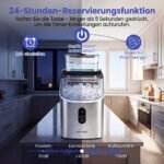 Ledo kubelių gamintuvas su reguliuojamu storiu ir automatiniu valymu (Sidabrinė) – Paveikslėlis 4