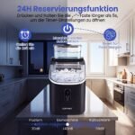 Ledo kubelių generatorius su 13 storio nustatymų ir automatiniu valymu (Juoda) – Paveikslėlis 4