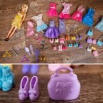 Lėlė Lili mados modelis su drabužių ir aksesuarų rinkiniu – Paveikslėlis 4