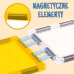 Magnetinis statybų aikštelės konstruktorius su transportu ir figūrėlėmis, 47 dalių – Paveikslėlis 5