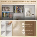 Medijų lentyna su reguliuojamomis lentynomis ir didele talpa – Paveikslėlis 5