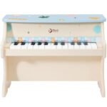 Medinis muzikinis pianinas vaikams su natų knygele – Paveikslėlis 3