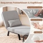 Miegamasis fotelis su reguliuojamu atlošu (Šviesiai pilka) – Paveikslėlis 5
