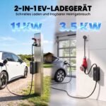 Mobilusis elektromobilio įkroviklis 11 kW, 8 m, reguliuojama galia ir atidėtas startas – Paveikslėlis 4
