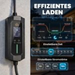 Mobilusis elektromobilio įkroviklis 11 kW, 8 m, reguliuojama galia ir atidėtas startas – Paveikslėlis 5