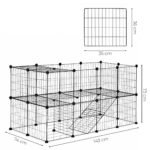 Modulinis gardas graužikams iš 35 metalinių 35x35 cm panelių – Paveikslėlis 10