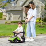 Paspiriamoji mašinėlė 2-in-1 su nuimama stūmimo rankena ir vairu – Paveikslėlis 2