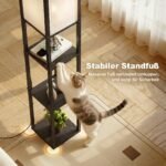 Pastatomas šviestuvas su lentynomis ir įkrovimo lizdais – Paveikslėlis 4