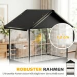 Paukščių voljeras erdvus su išimama pertvara ir ratukais – Paveikslėlis 6