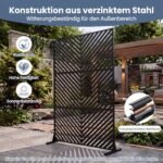 Pertvara laisvai statoma metalinė lauko ir vidaus (Juoda) – Paveikslėlis 4