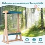 Piešimo lenta dvipusė medinė su skaidria plokšte ir apsauginiu stogeliu (Natūrali) – Paveikslėlis 4