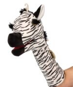 Pliušinė rankos lėlė Zebras – Paveikslėlis 2