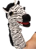 Pliušinė rankos lėlė Zebras – Paveikslėlis 3