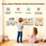 Sieninė Montessori lavinamoji lenta su 5 teminėmis zonomis vaikams nuo 3 metų – Paveikslėlis 6