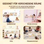Sieninė Montessori lavinamoji lenta su 5 teminėmis zonomis vaikams nuo 3 metų – Paveikslėlis 8