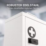 Sieninė nerūdijančio plieno vaistinėlė su skaitmeniniu užraktu – Paveikslėlis 6
