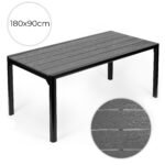 Sodo stalas 180x90 cm su patvariu HDPE stalviršiu