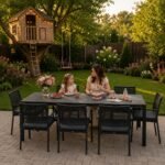 Sodo stalas 180x90 cm su patvariu HDPE stalviršiu, talpinantis 6–8 asmenis – Paveikslėlis 3