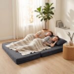 Sofa-lova grindims iš kordo audinio su reguliuojama nugaros atrama – Paveikslėlis 9