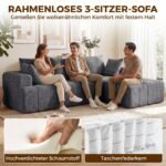 Sofa-lova kampinė L formos išlankstoma čenilinė su kišeninėmis spyruoklėmis – Paveikslėlis 4