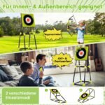 Universalus lanko ir mėtymo žaidimų rinkinys su taikiniu 4 in 1 (Žalia) – Paveikslėlis 3