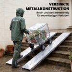 Užvažiavimo rampa, metalinė, sulankstoma, 2 dalių rinkinys, su rankenomis, iki 400 kg – Paveikslėlis 6