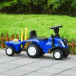 Vaikiškas paspiriamasis traktorius su priekaba ir garso efektais – Paveikslėlis 2