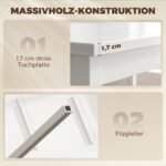 Valgomojo komplektas 4 asmenims, kompaktiškas, medžio masyvo, stačiakampis stalas ir kėdės – Paveikslėlis 5