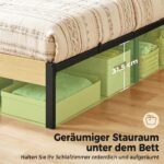 Vienvietė lova 90x200 cm su galvūgaliu ir daiktadėže – Paveikslėlis 5